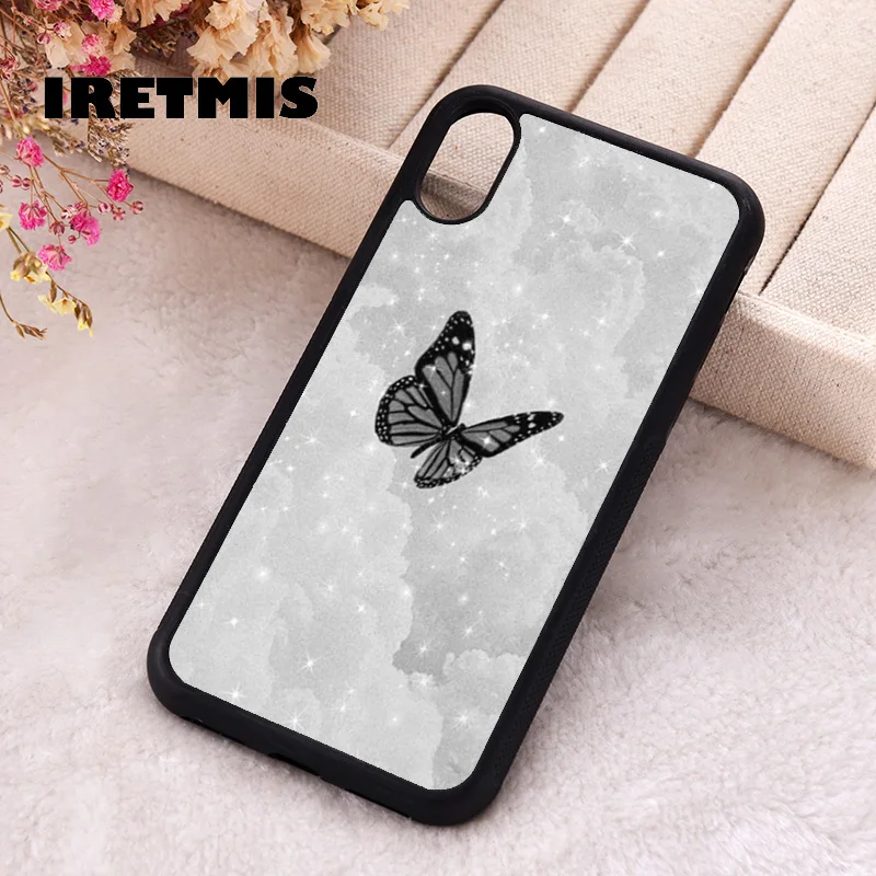 Чехол Iretmis для телефона iPhone X XS Max XR 11 12 13 PRO MINI 14 15 16 Plus силиконовый резиновый чехол с
