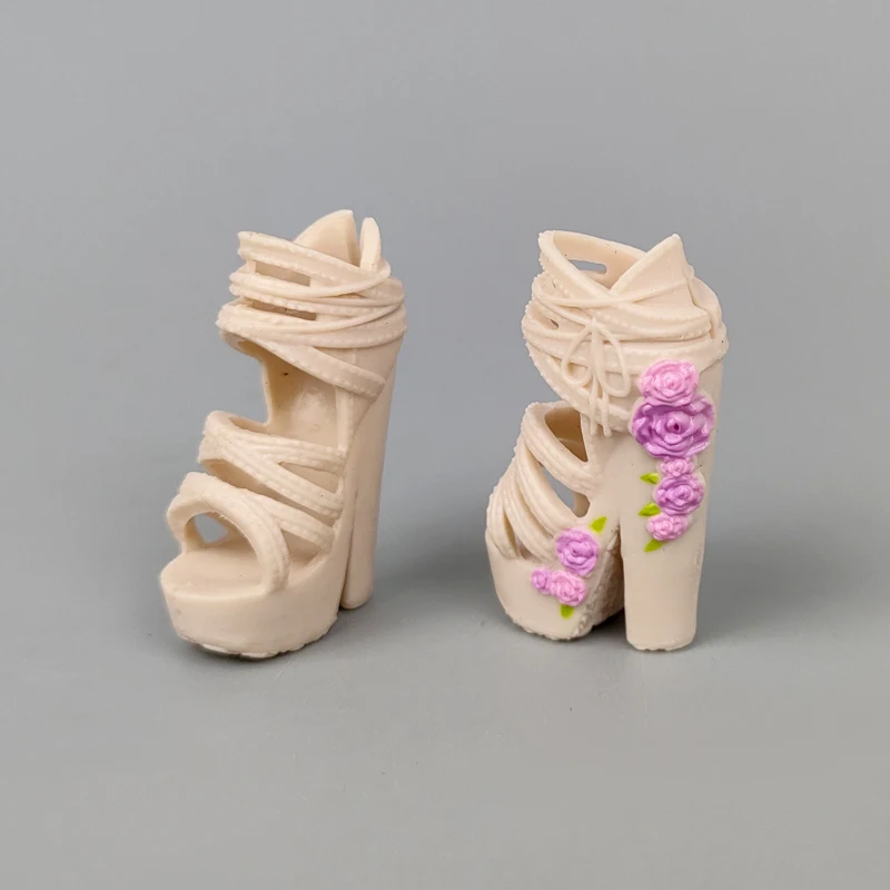Фото Красочные модные кукольные ботинки для кукол Monster High, высокие ботинки, обувь на каблуке, аксессуары для кукол 1/6, ботинки для демонов, куклы-м... №4