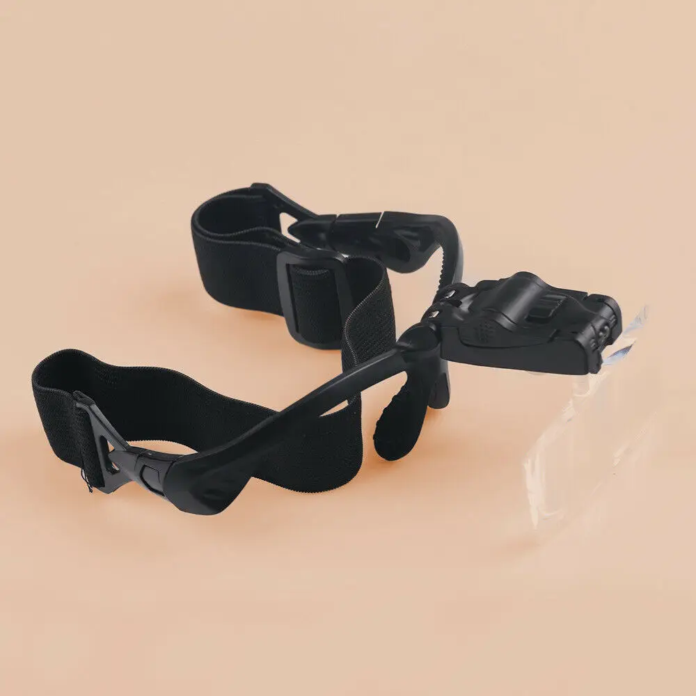 

1X-3.5X LED Light Illuminated Headband Eyeglass Magnifier Hands Free Head Magnifying Glass for Eyelash Extension