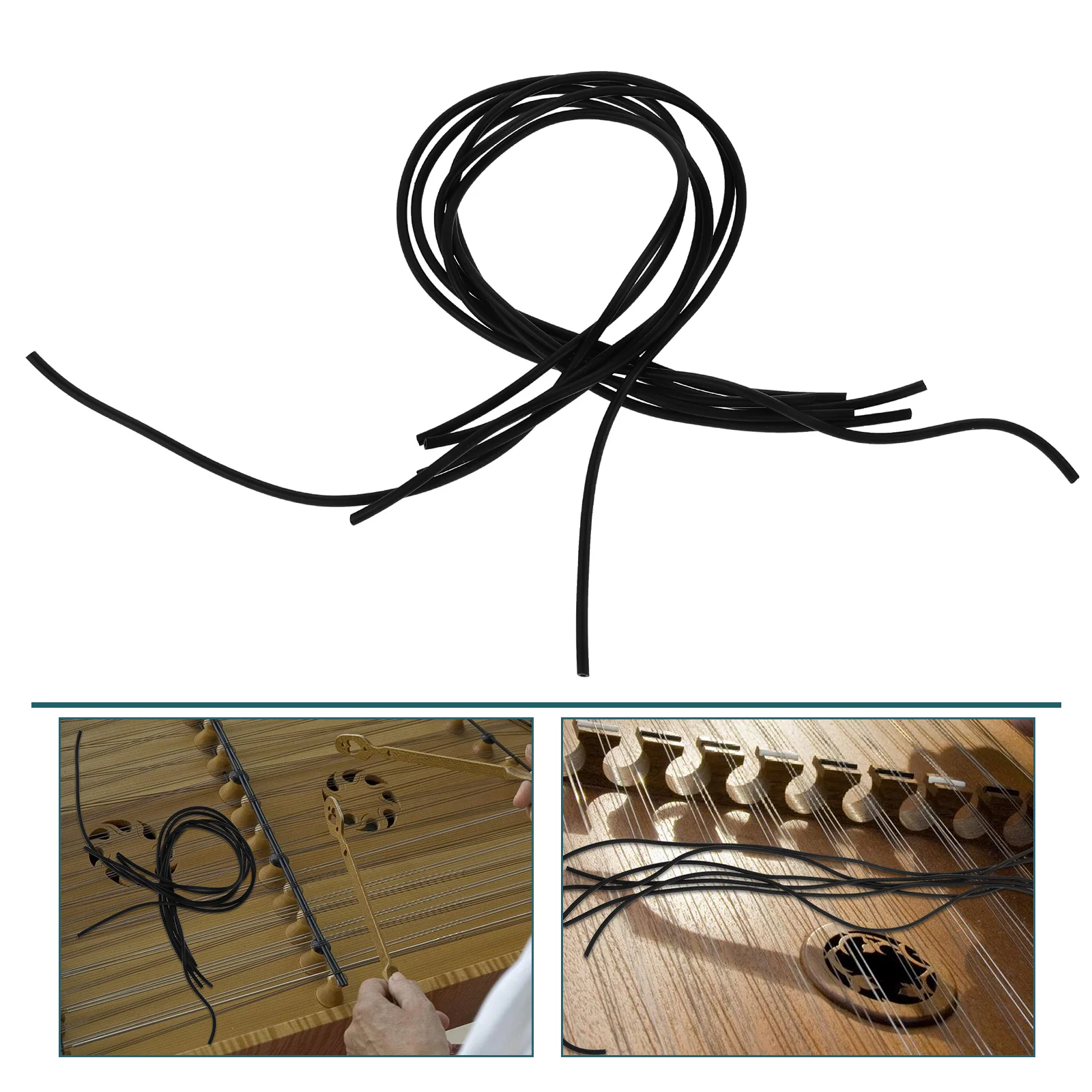 6 шт. бамбуковые аксессуары Yangqin резиновый шланг для измерения фитинги Dulcimer