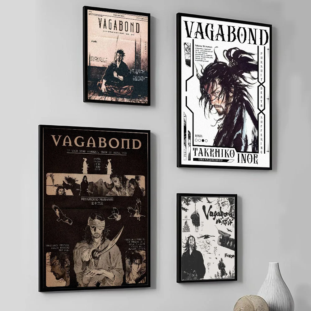 Классические японские комиксы Takehiko Vagabond постер настенное искусство домашний