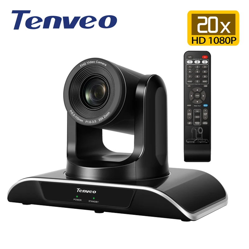 

Tenveo VHD202U HD 1080p 2MP 20x Zoom USB PTZ Video Conference Camera Pan Tilt Zoom Plug and Play Camera H.264 Teleconference