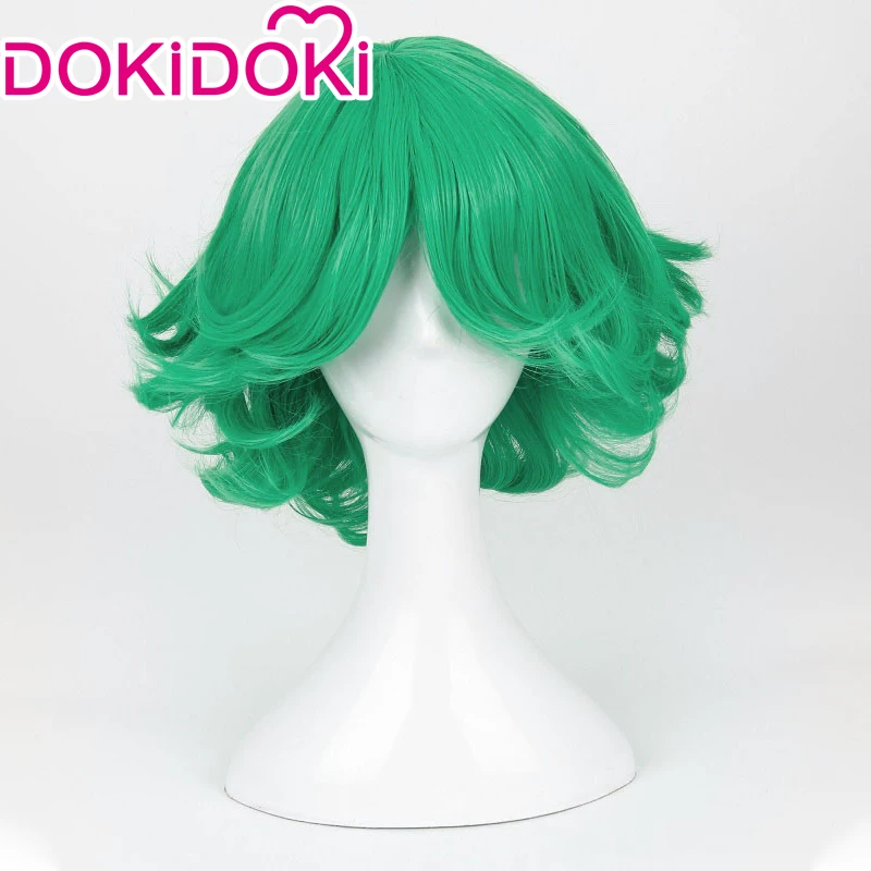 

DokiDoki Аниме ONE PUNCH-MAN Косплей Tatsumaki костюм мужской зеленый парик большие размеры
