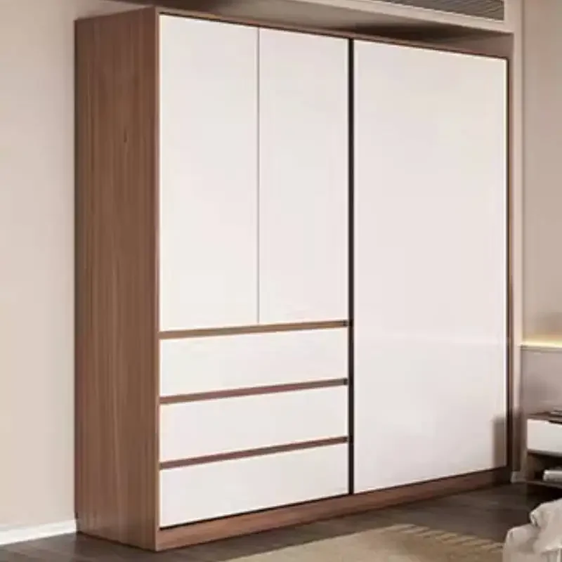 Полноразмерные деревянные шкафы ящики идеи домашний шкаф для спальни хранения