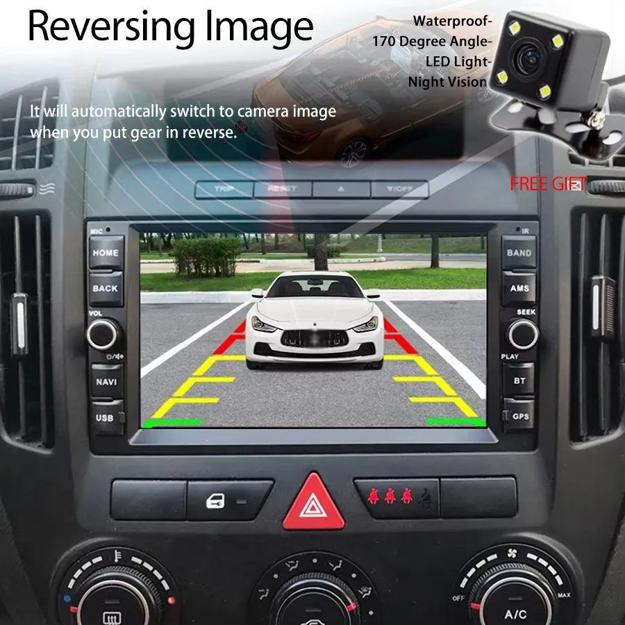 Фото Для KIA CEED 2007 2008 2009 Carplay автомобильный мультимедийный стереоплеер Auto Audio Navi Stero 7-дюймовый экран Android 14 АВТОМОБИЛЬНЫЙ РАДИО GPS №4