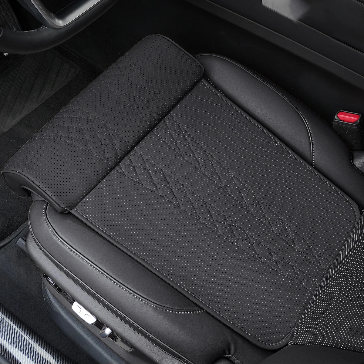 

Удлинитель автомобильного сиденья, подушка для ног, кожаная универсальная подушка для поддержки ног, подушка из пены с эффектом памяти, наколенник, защитный коврик, авто удлинитель сиденья, набивка