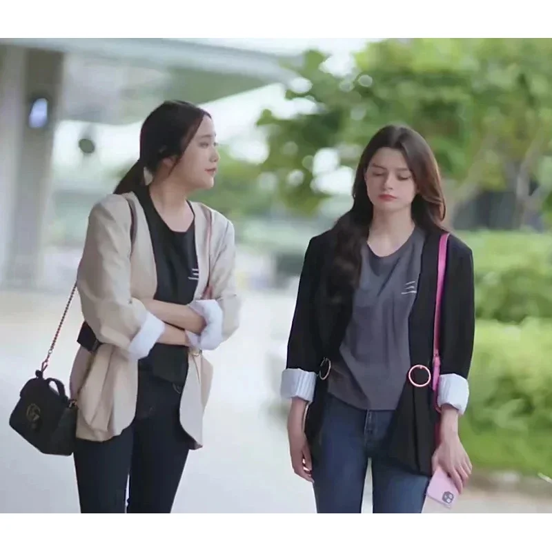 Футболка freenbecky из натурального хлопка с рисунком тайского драмы серия pink theory