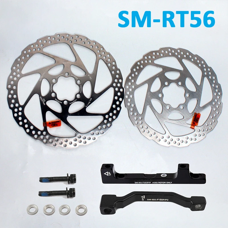 

Дисковый ротор тормоза DEORE SM RT56, 160 мм, 180 мм, дисковые роторы для горного велосипеда, 6 болтов, 180/203 мм, адаптер для горного тормоза, дисковый тормозной ротор