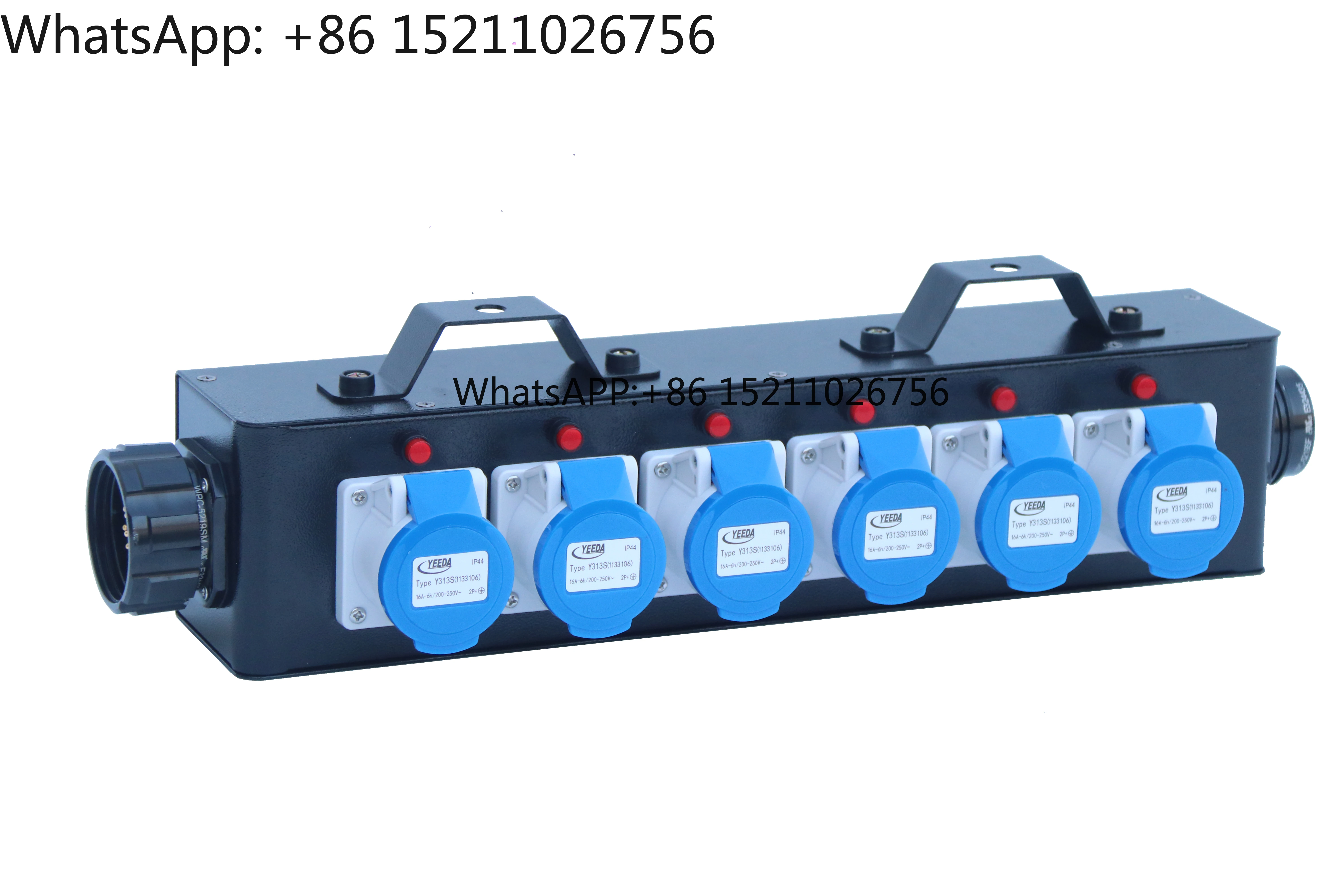 Фото Socapex to CEE Box 6*16A CEE 3P Выходная распределительная коробка питания 6*16A для небольших сценических оборудования №3