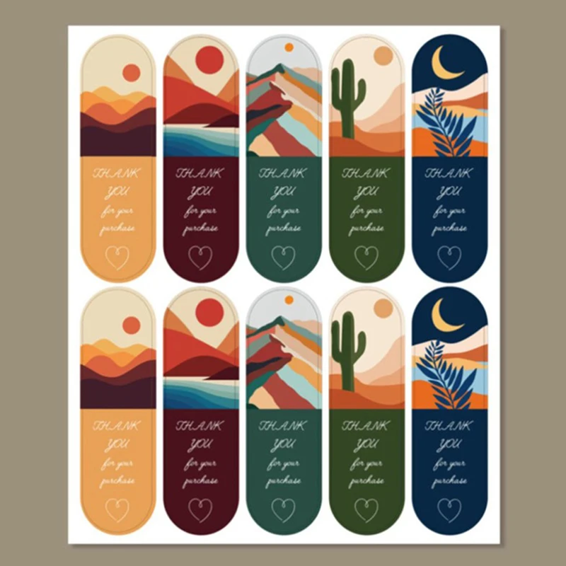 

50Pcs Thank You For Your Purchase Stickers Gift Box Package Sealing Labels For Small Business Stationery Stickers