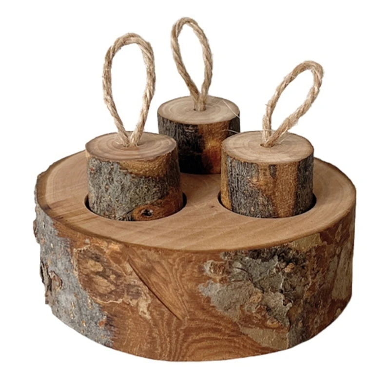 Маленькая игрушка для кормления домашних животных хомяков кроликов деревянная