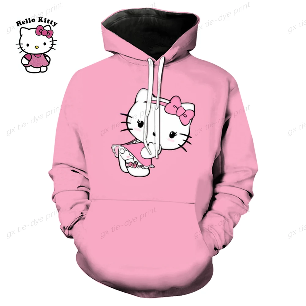 Женский свитшот одежда для подросткопивый Джак футболки с принтом Hello Kitty женский