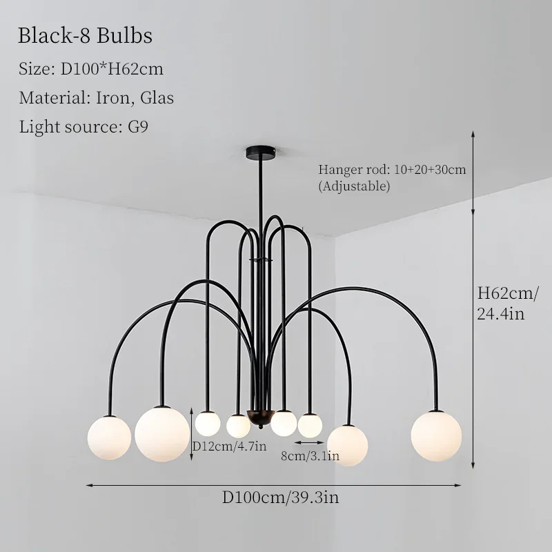 

Moonriver подвесные светильники из железа и стекла