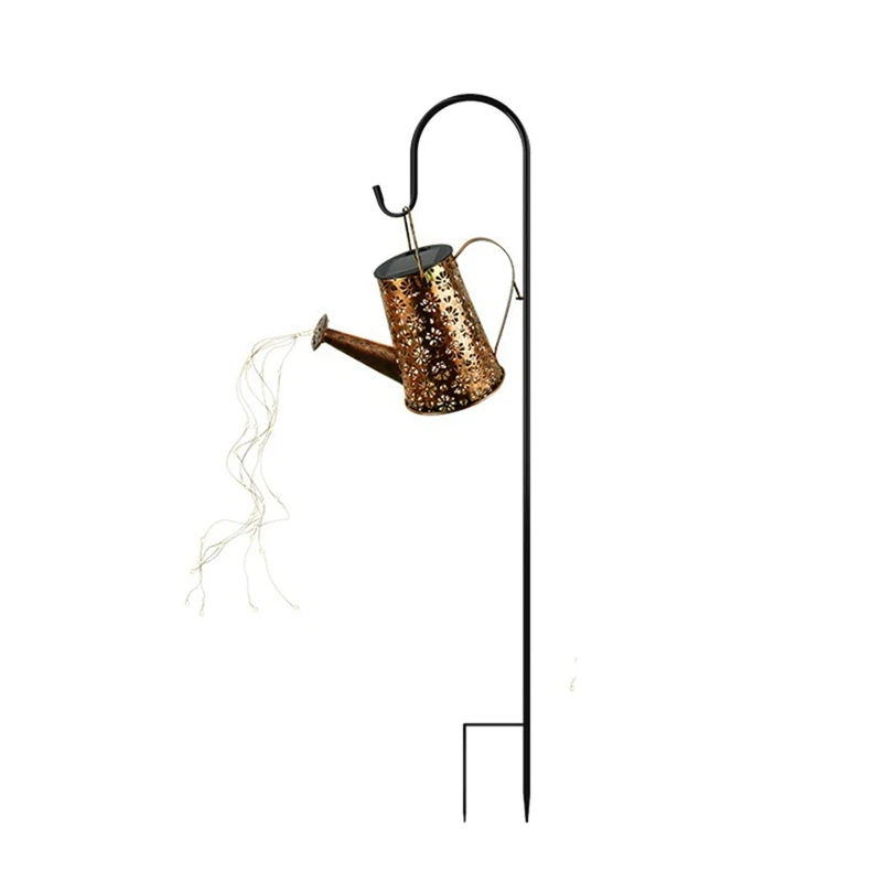 

Promotion! Solar Watering Can With Lights Solar Outdoor Garden Decor Waterproof Large Hanging Lantern Landscape Lights Decoratio