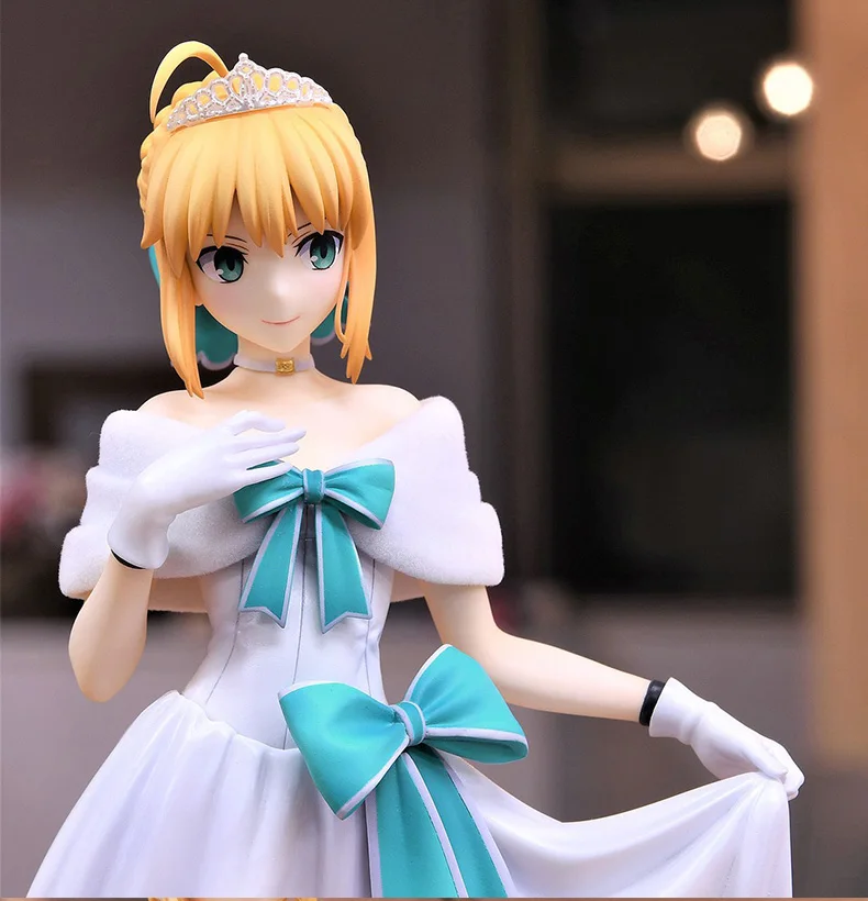 

2023 24cm Fate/Grand Order Anime Saber Action Figure Saber Heroic Spirit Formal Dress Ver Altria Pendragon Figurine Model Doll