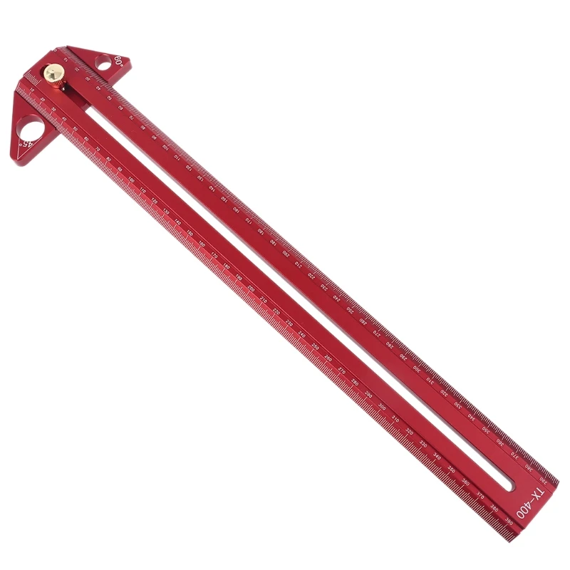 

Деревообрабатывающая искусственная 400 мм измерительная линейка с несколькими углами измерительный прибор
