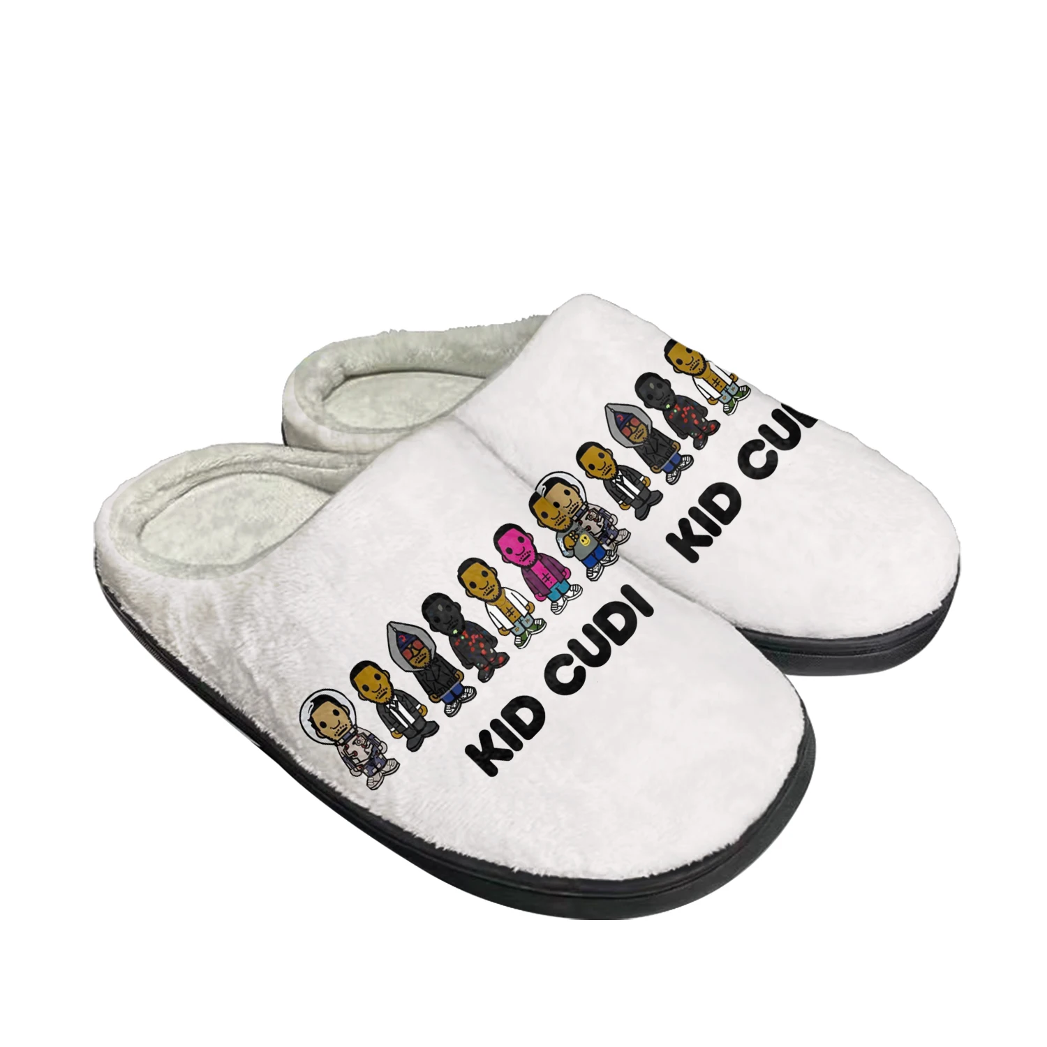 Kid Rapper Cudi Fashion Home Cotton Custom Slippers Mens Womens Sandals Plush Bedroom Casual Keep Warm Shoe Thermal Slipper