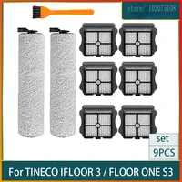 for brush roll and vacuum filter for tineco ifloor ifloor3 floor one s3 hardwood floors wet dry vacuum cleaner parts