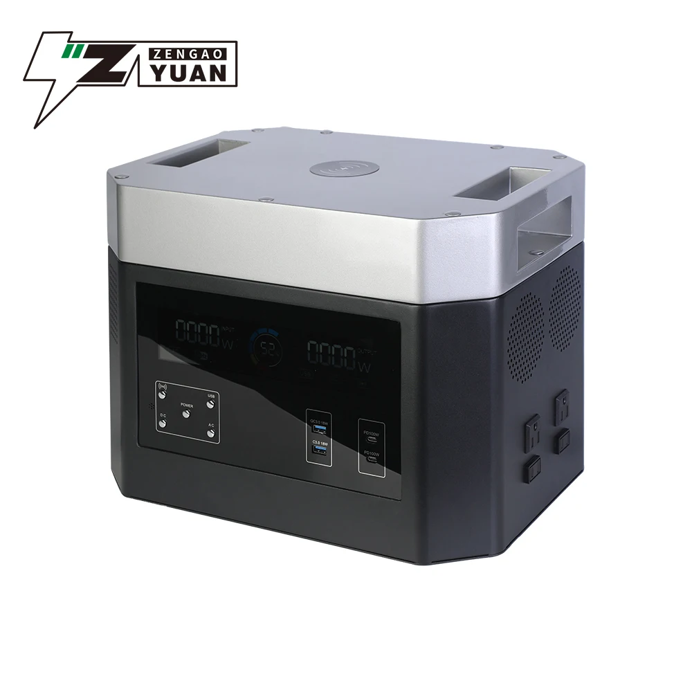 

1200W Outdoor Camping LiFePO4 Power Generator AC Power Supply Bank Solar Portable Power Station