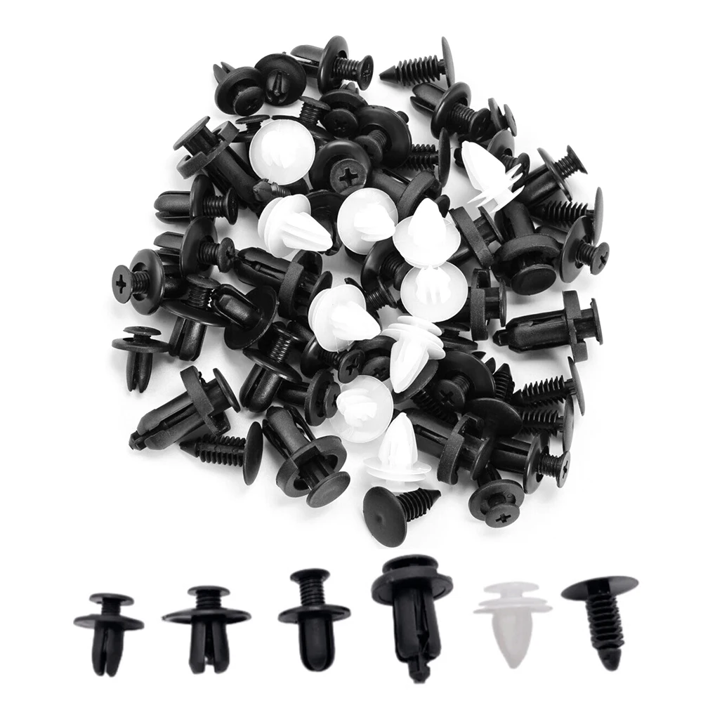 

Auto Parts Car Trim Clips 100 Pieces ABS Black Car Accessories Dustproof Plastic Screws Tool Waterproof Brand New