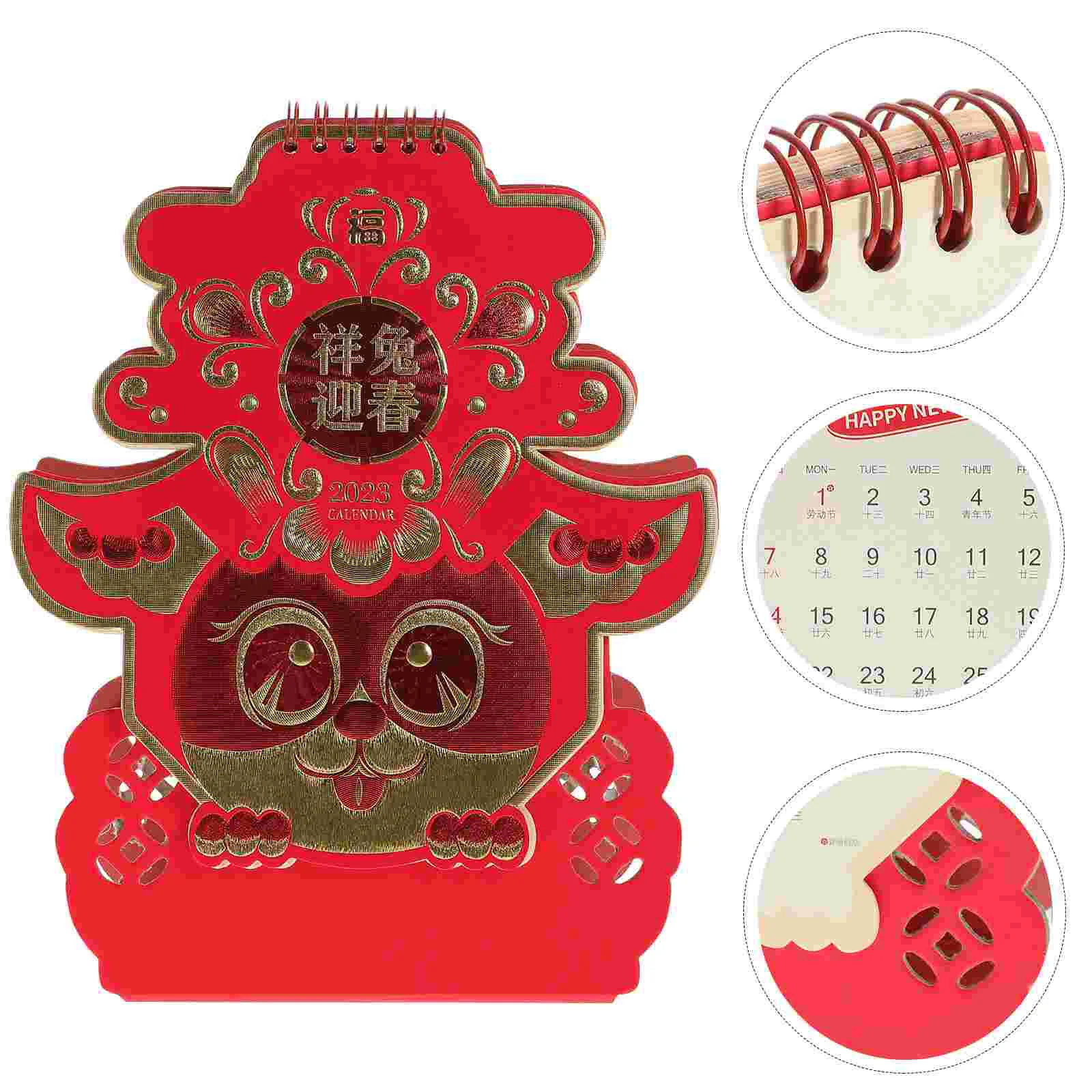 

Desk Calendar 2023 Table Calendar Rabbit Desk Calendar Monthly Calendar Table Decor