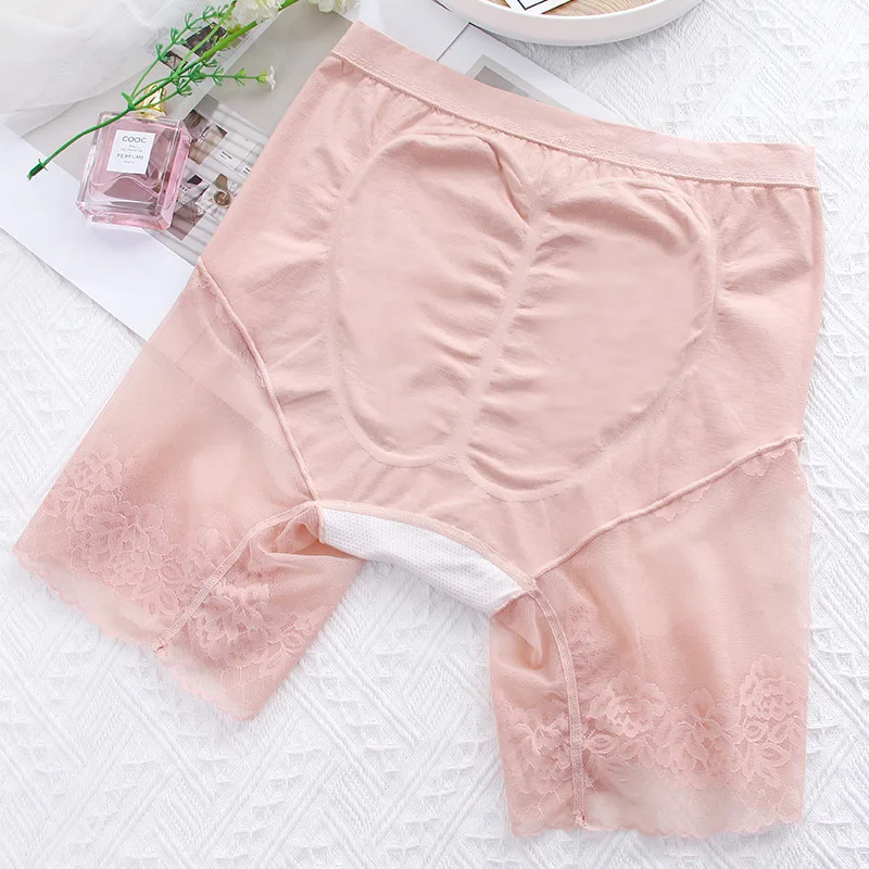 Safty Shorts Under Skirt Sexy Lace Anti Chafing High Waist Thigh Safety Shorts Ladies Pants Underwear Plus Large Size Women
