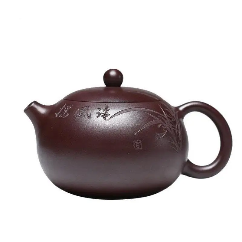 

400ml High-end Yixing Raw Ore Purple Clay Teapots Famous Handmade Large Capacity Xishi Tea Pot Kettle Chinese Zisha Tea Set