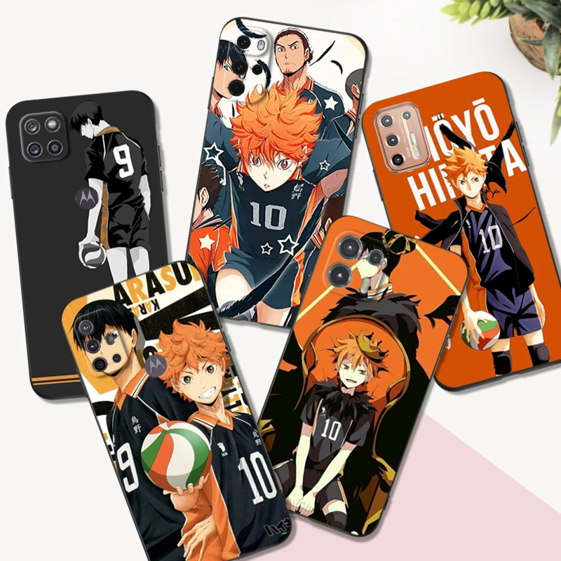 Черный чехол из ТПУ для Motorola Moto G31 G40 Fusion G41 G50 G51 edge30 G10 G20 G30 G100 5G G22 Tsukishima patec Haikyuu