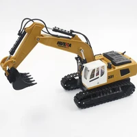 rc car 118 huina 1331 2 4g chargable electric excavator model engineering digging kids gift for boys adult