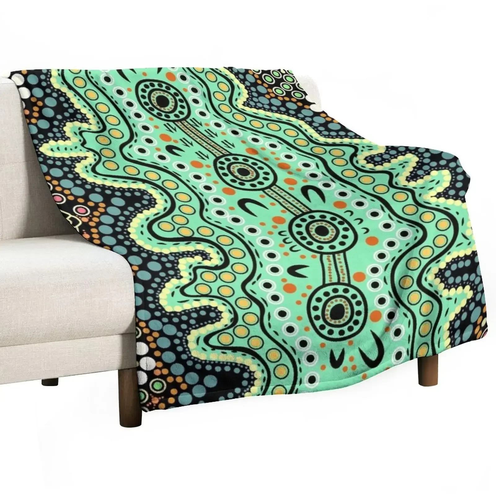 Одеяло Yilawura - Wiradjuri word для приятного места в лагере роскошное утолщенное мягкое