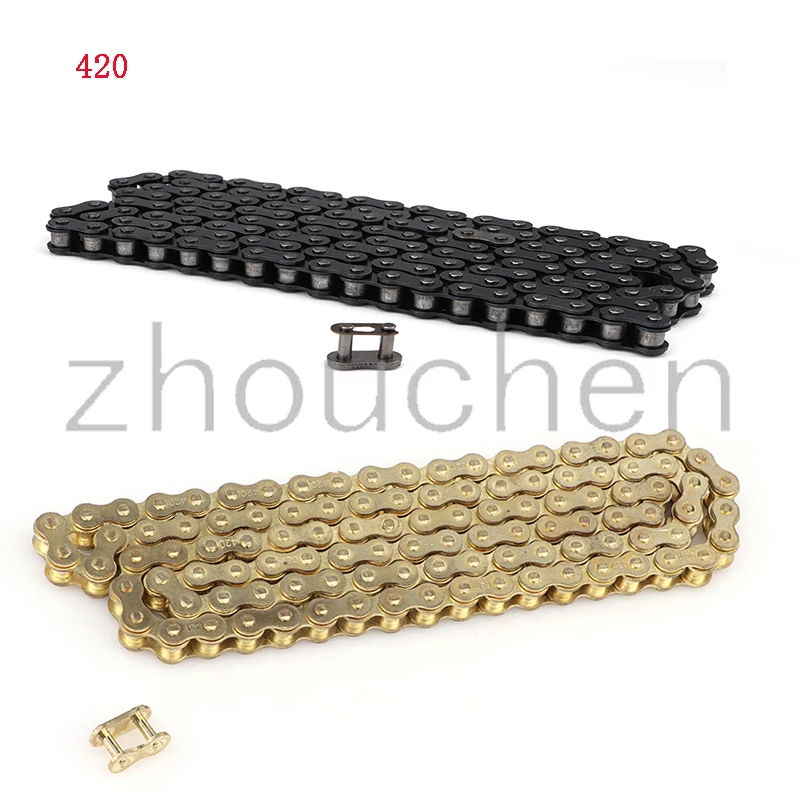 

420 цепи 102 л/106/108/л звенья цепи для мотоцикла CRF 50cc-150cc внедорожник квадроцикл