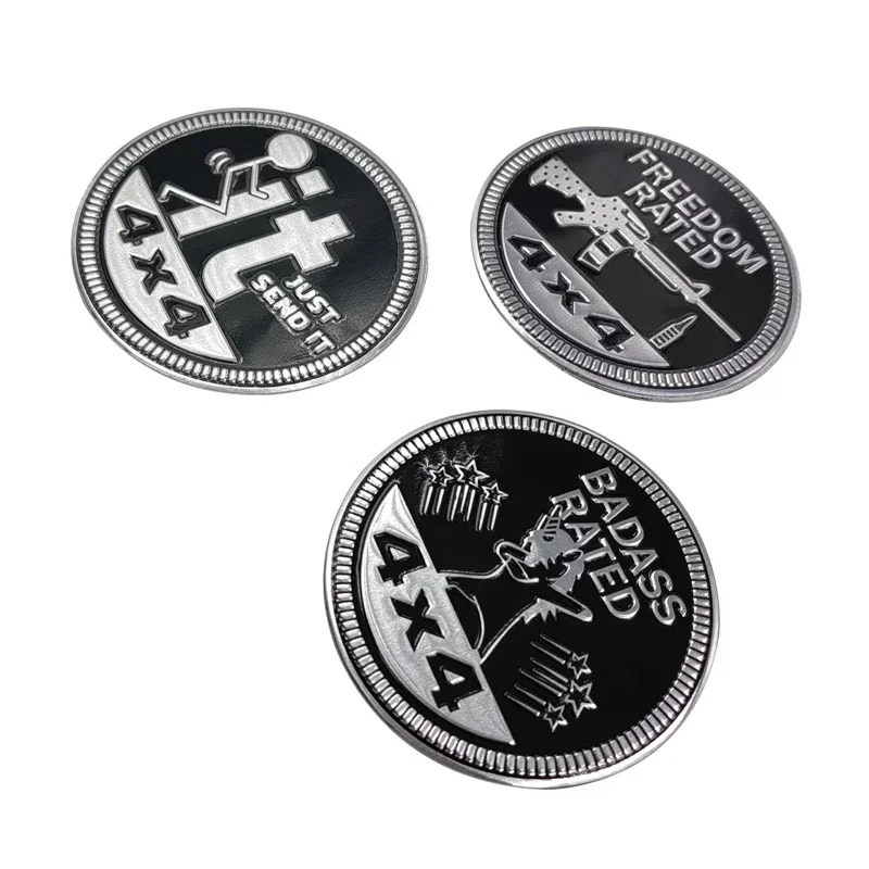 Наклейка на багажник автомобиля из сплава для Jeep 4X4 RATED Grand Cherokee Wrangler Renegade Compass Patriot