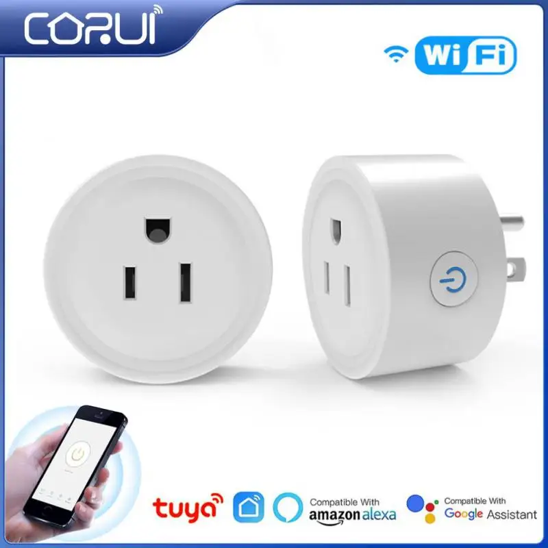 

Умная розетка CORUI Tuya, розетка с дистанционным управлением, Wi-Fi, работает с Alexa Google Home