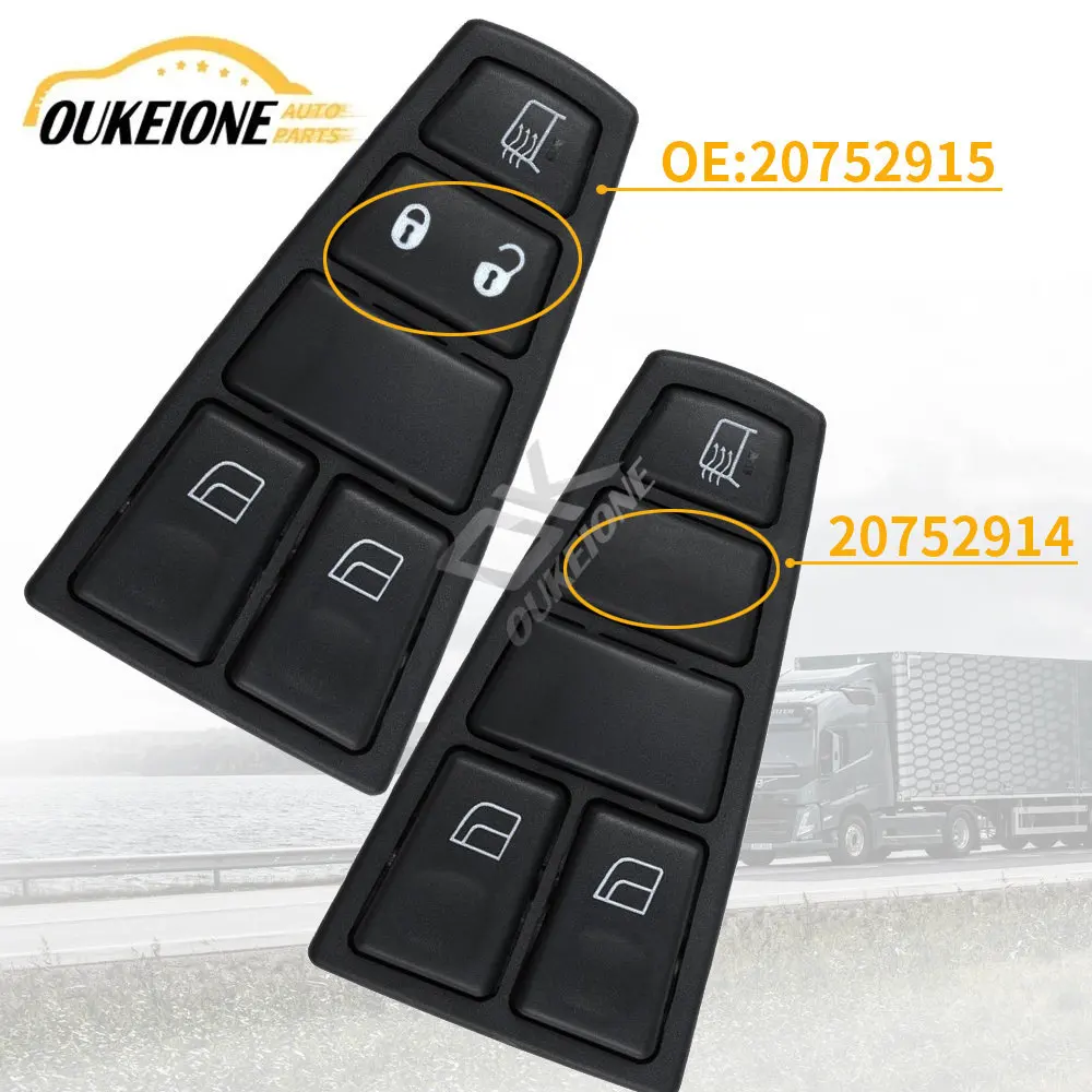 

Переключатель главного окна для грузовика Volvo FH12 FM VNL 2004-2012, кнопка управления боковым стеклом драйвера 20752914 20752915