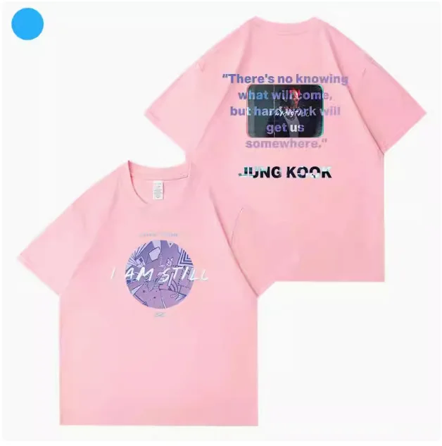 Kpop JUNGKOOK I AM STILL футболка для женщин и мужчин летние свободные хлопковые футболки с