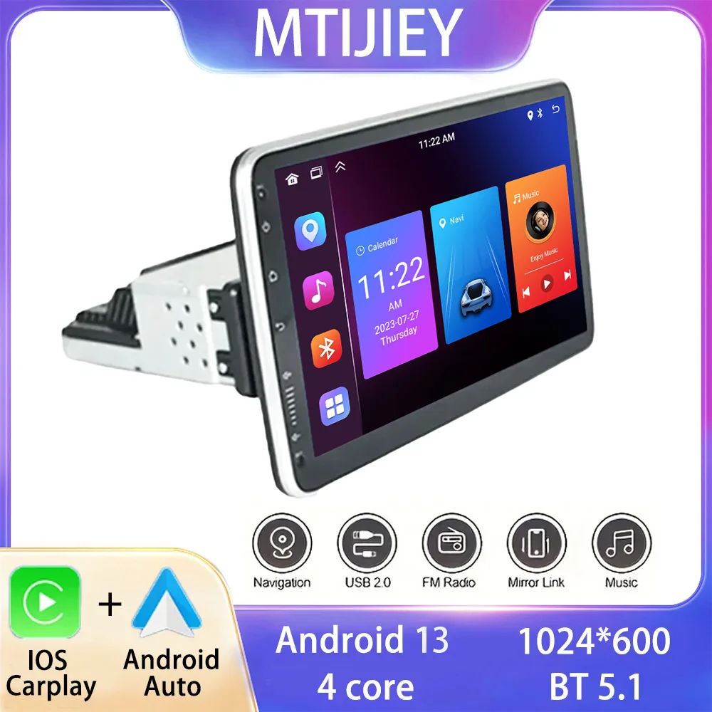 9-дюймовая Автомобильная Стереосистема Однодиночное Радио С Сенсорным Экраном