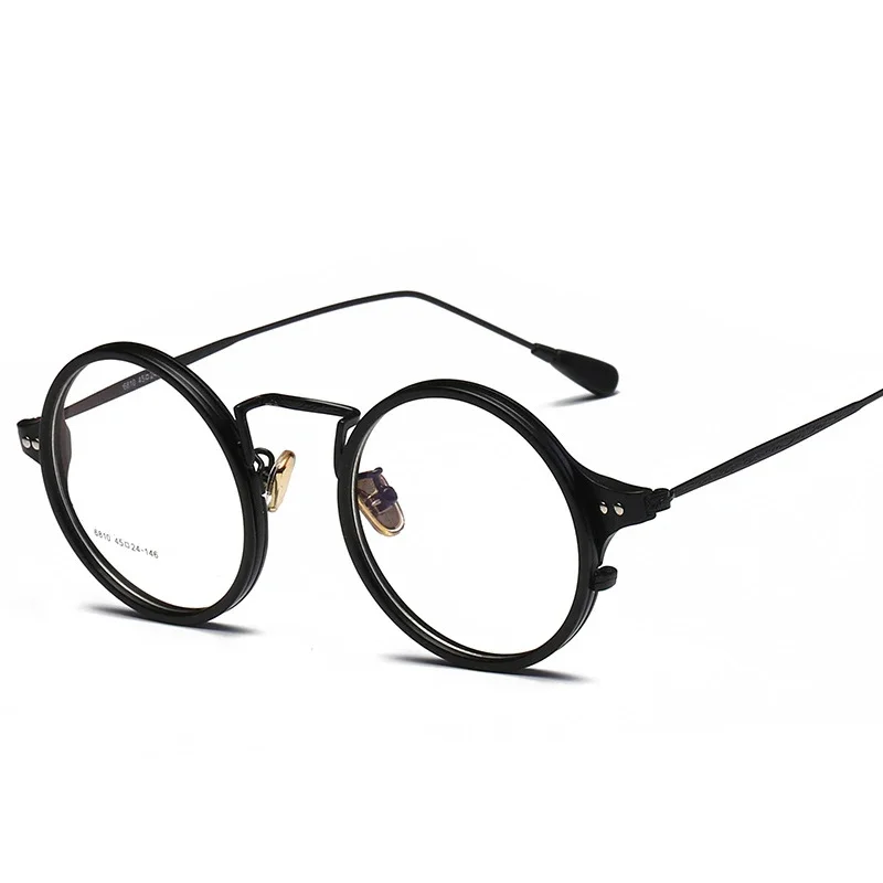 TR90 Round Glasses Frame Women Men Metal Vintage Optical Prescription Spectacles Myopia Man Tortoise Black Clear Eyewear