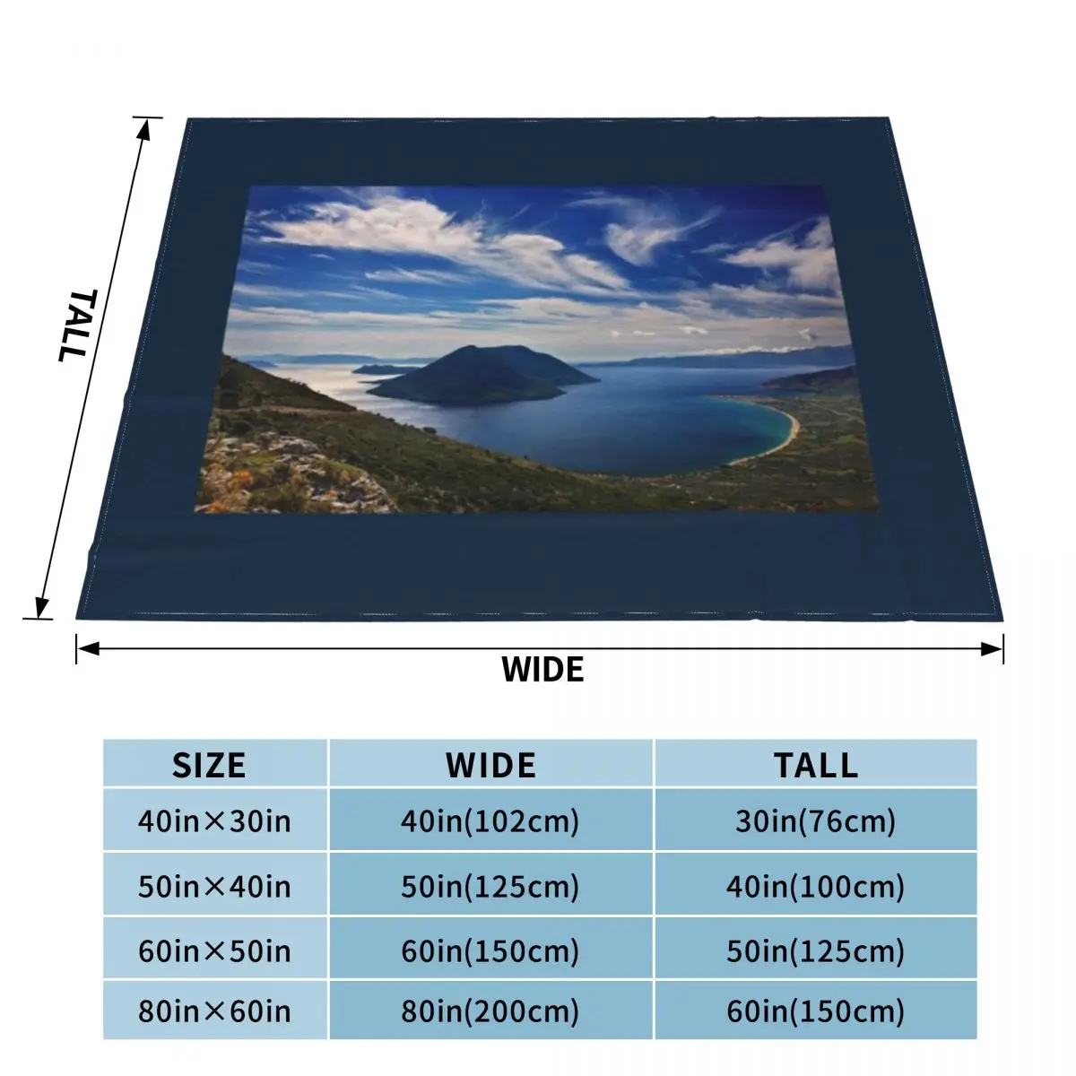 Ультра-мягкое Флисовое одеяло Ionian Panorama от Xiromero