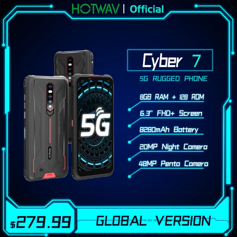 Смартфон Hotwav Cyber 7 6 3 дюйма FHD + 8 128 ГБ 8280 мА · ч 48 МП | Мобильные телефоны и аксессуары