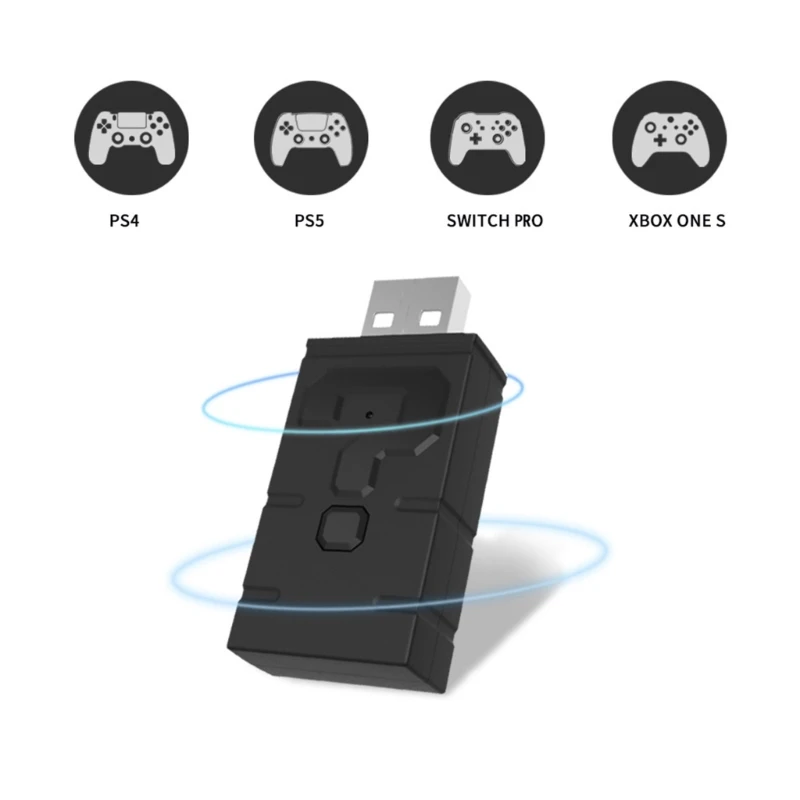 

Game Handle Converter for PS5-PS4 NS Pro Wireless Bluetooth-compatible Controller Adapter for NS PC Gaming Accessories