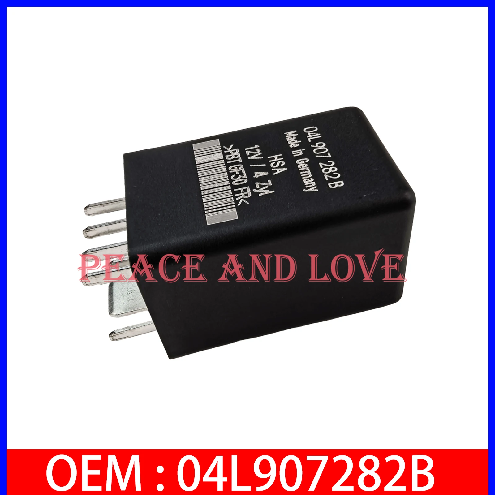 

Реле обогревателя свечей накаливания 04L907282B для Skoda для Seat 1,6 2,0, прямая замена автомобильных аксессуаров