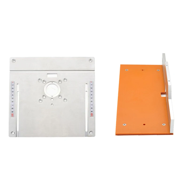 

Table Insert Plate Electric Wood Milling Flip Board With Miter Gauge Guide Table Saw Woodworking Workbench