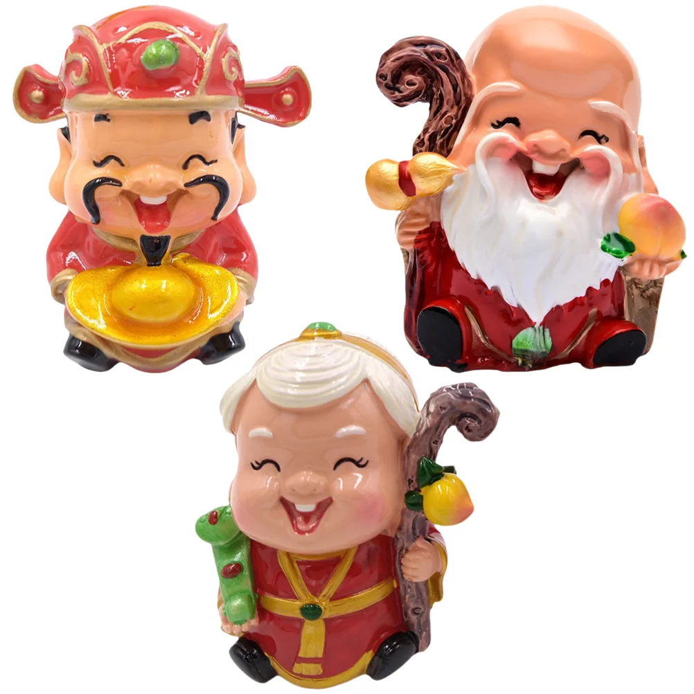 

Cake Birthday Chinese Toppers Decorations Topper Party Figurine Cakes Decor Elder Miniature Japanese Blessing Happy Decoration