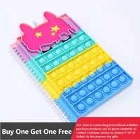 a5 notebook student children anti stress push bubble fidget toys kids squishy squeeze toy silicone notepad antistress