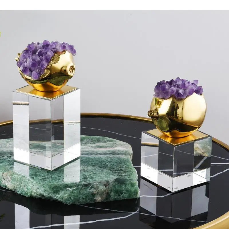 Креативность Гранат Аметист Искусство Хрустальная основа Украшения Абстрактные