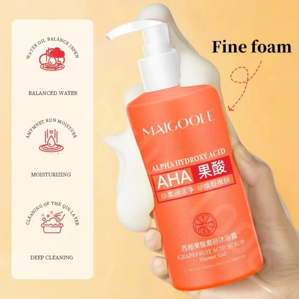 Скраб для душа с грейпфрутовой кислотой и глубоким очищением