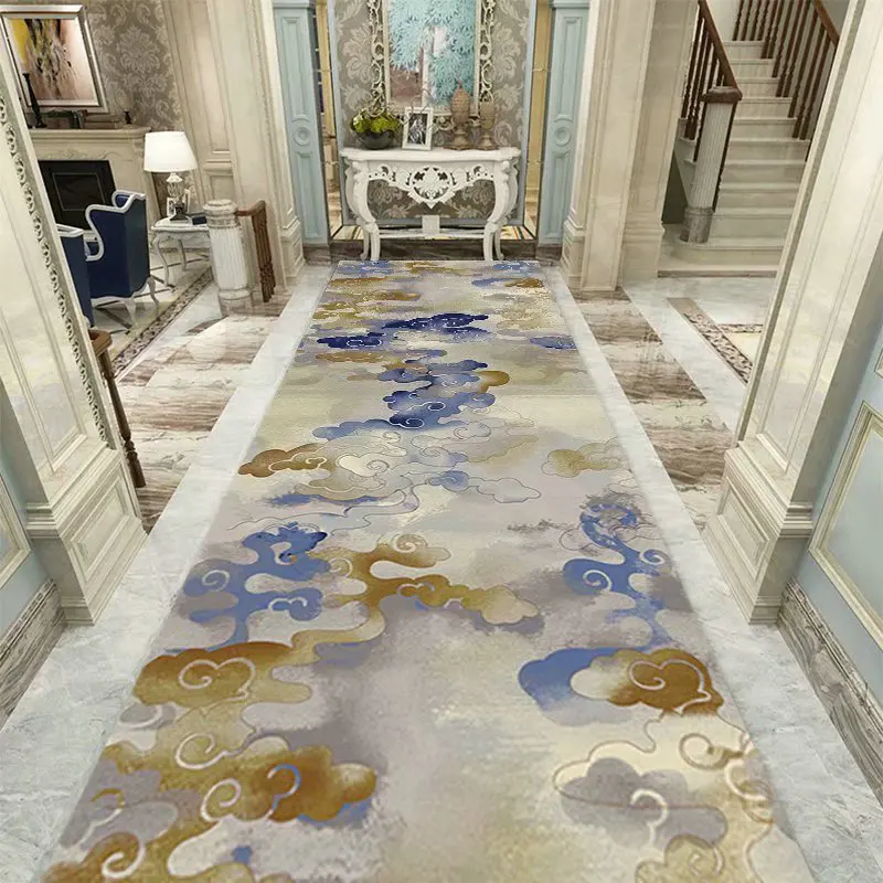 

European Long Hallway Carpets Home Window Mat Hotel Corridor Rug Kitchen Runner Rugs Anti-slip Floor Mat Decor Aisle Bedroom Rug