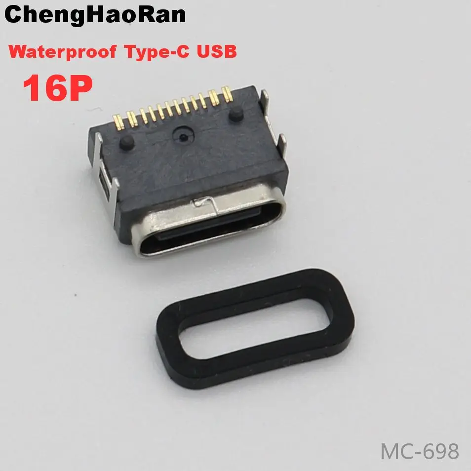 Фото 1-10 шт., водонепроницаемый штекер USB TYPE-C на 16 контактов №5
