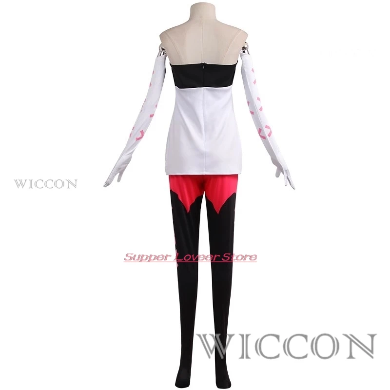 Helluva Verosika Boss Mayday Косплей Костюм Крыло Женщины Красный гудок головная повязка