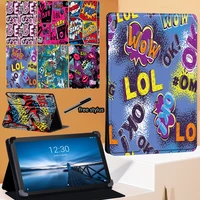 graffiti art series tablet cover case for lenovo tab e10 10 1tab m10 10 1m10 fhd plus 10 3 adjustable folding stand cover